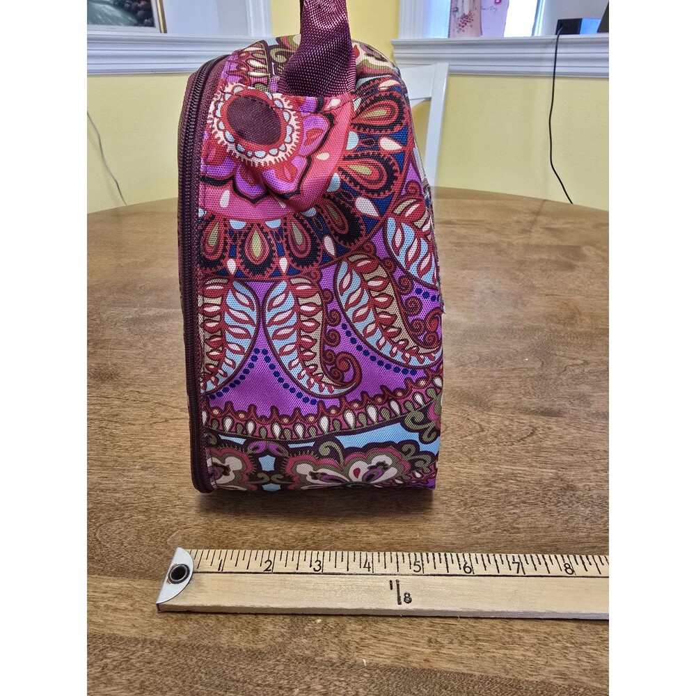 Vera Bradley Lighten Up Lunch Bag Box Resort Medallion Pink Floral Paisley - Picture 7 of 17